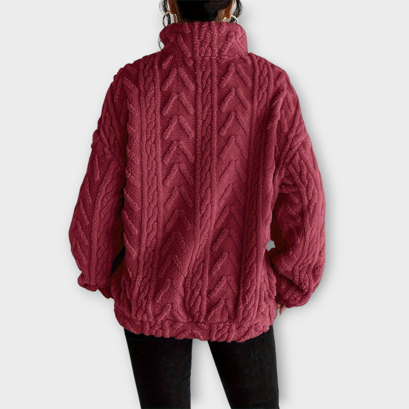 Fiona™ Braided Zip-Up Pullover