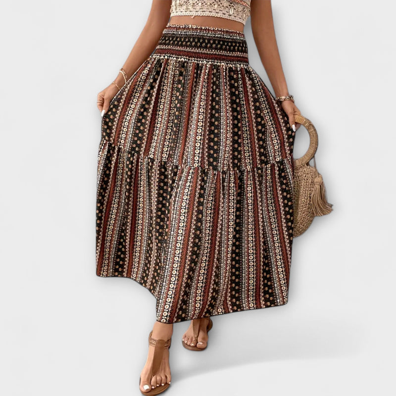 Flowing Skirt with Pattern