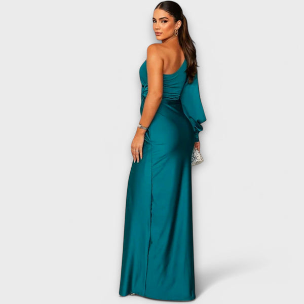 Celina™ One-Shoulder Evening Gown