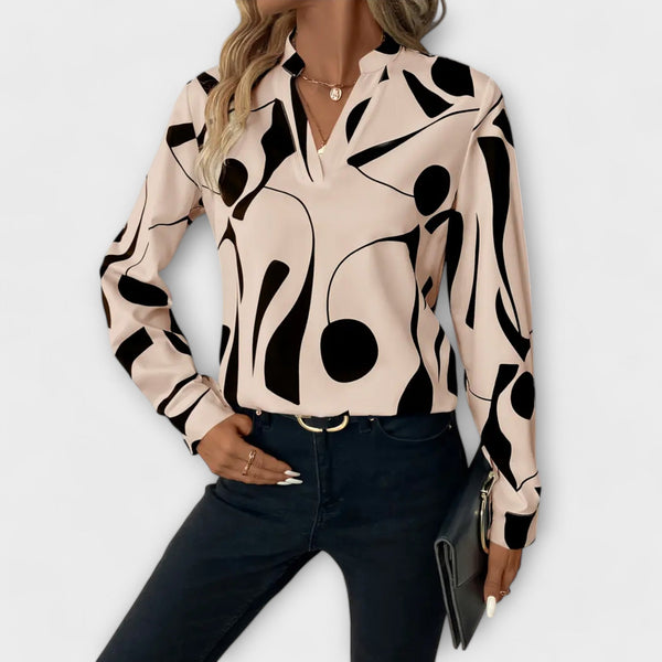 Celine™ Elegant Blouse With Design