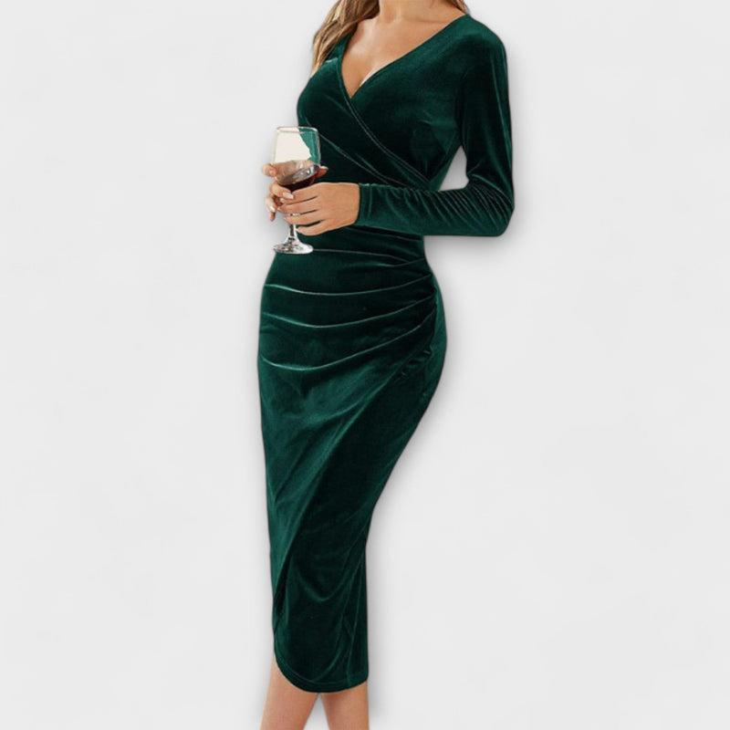 Vivienne™ Velvet Midi Dress