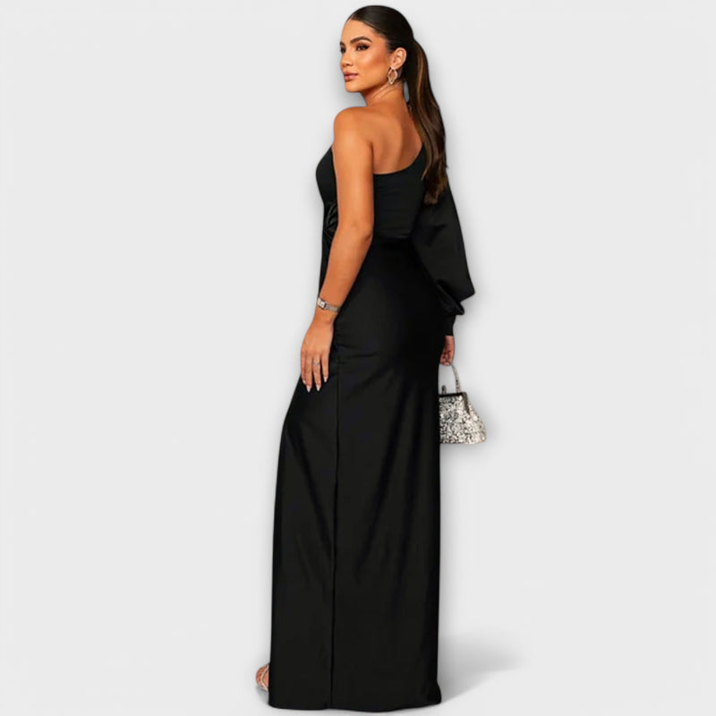 Celina™ One-Shoulder Evening Gown