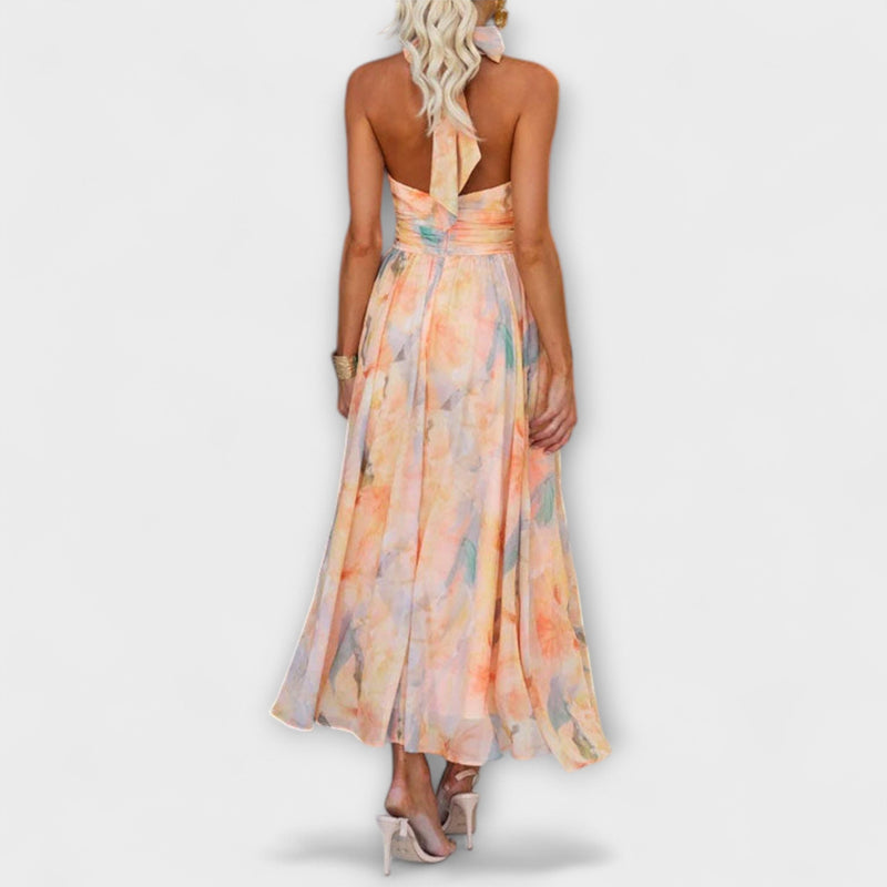 Alina – Halter Neck Summer Dress