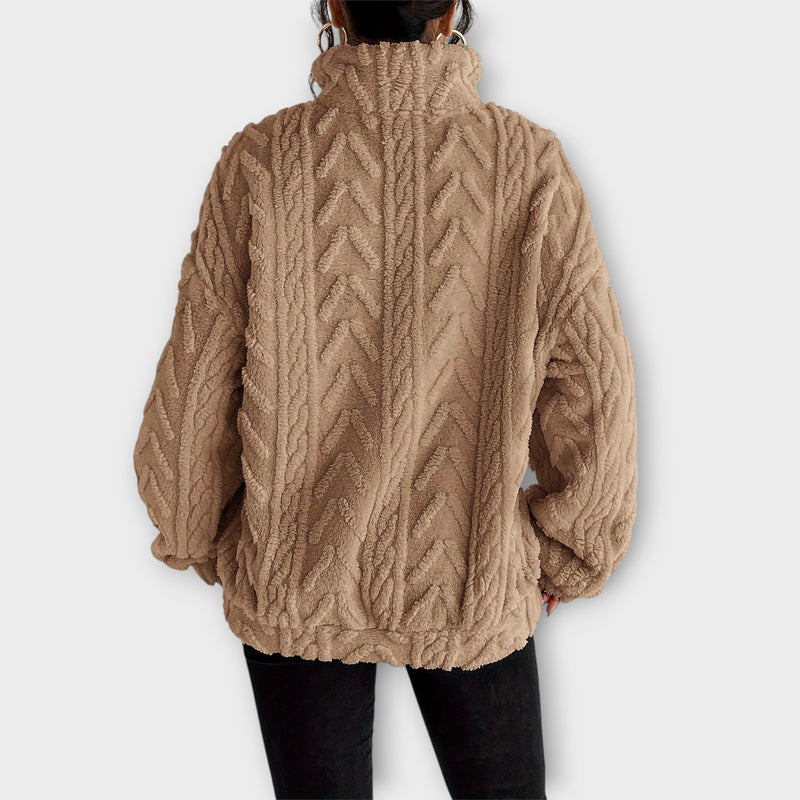 Fiona™ Braided Zip-Up Pullover