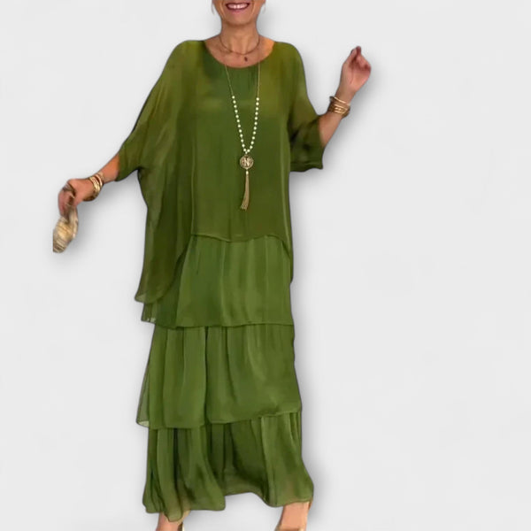 Evelyn - Elegant Chiffon Dress