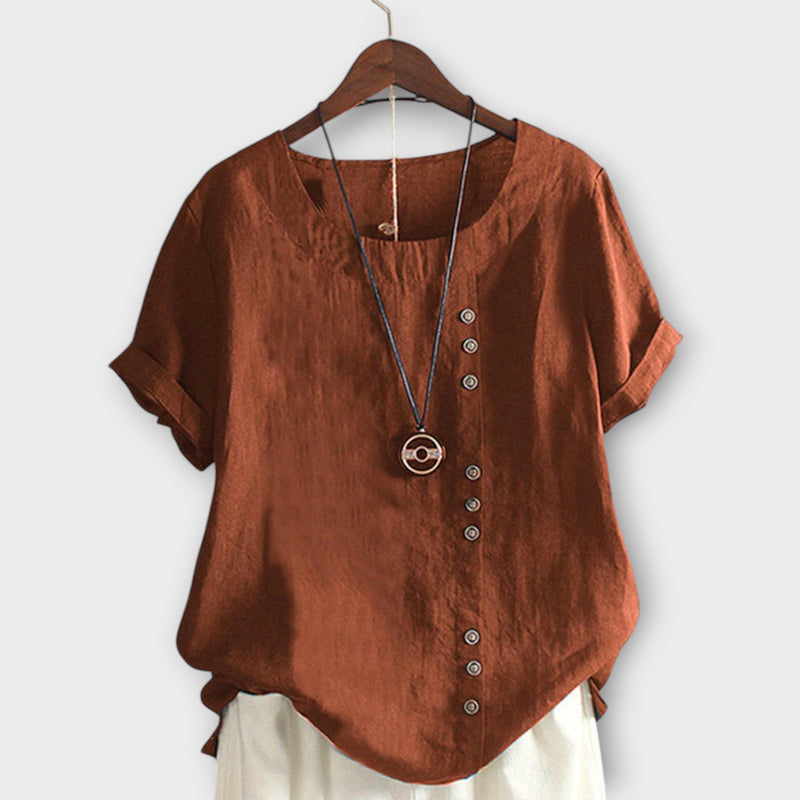 Elora™ Linen Blouse