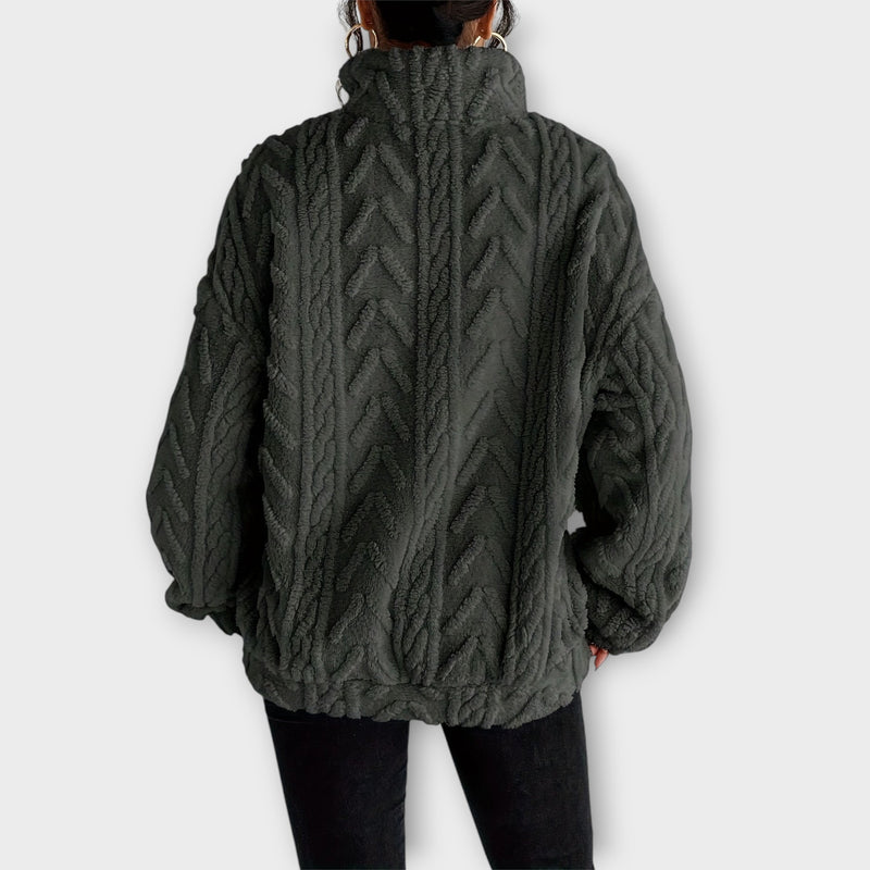 Fiona™ Braided Zip-Up Pullover