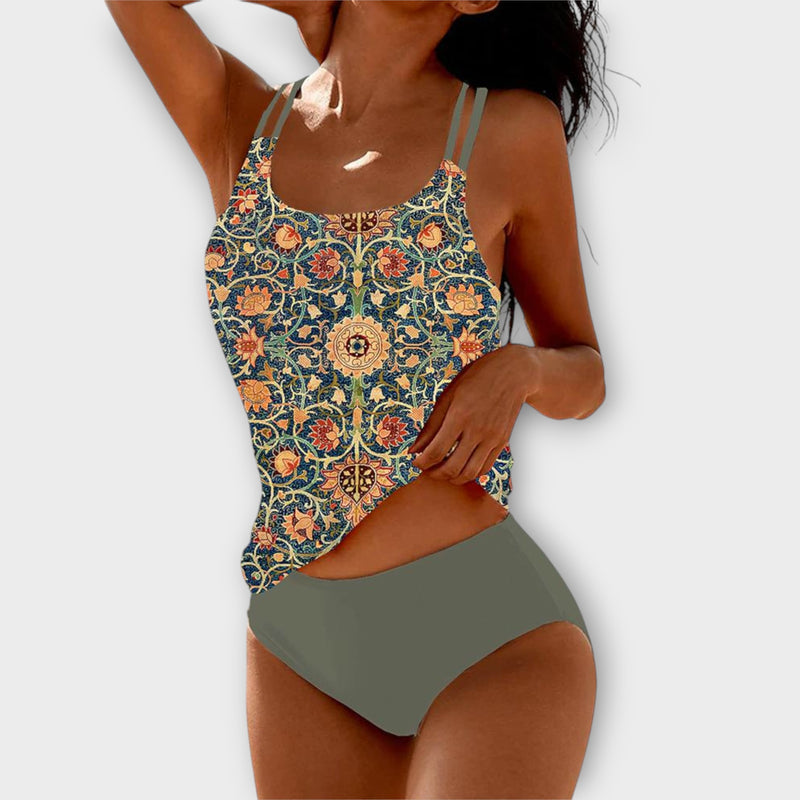 Elara™ Elegant Patterned Swimsuit