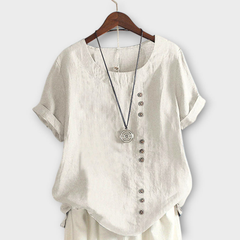 Elora™ Linen Blouse