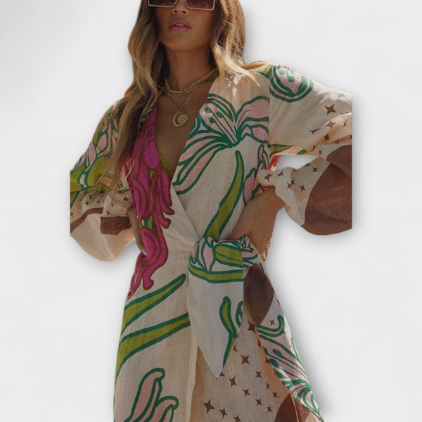 Tracey - Tie Waist Maxi Dress