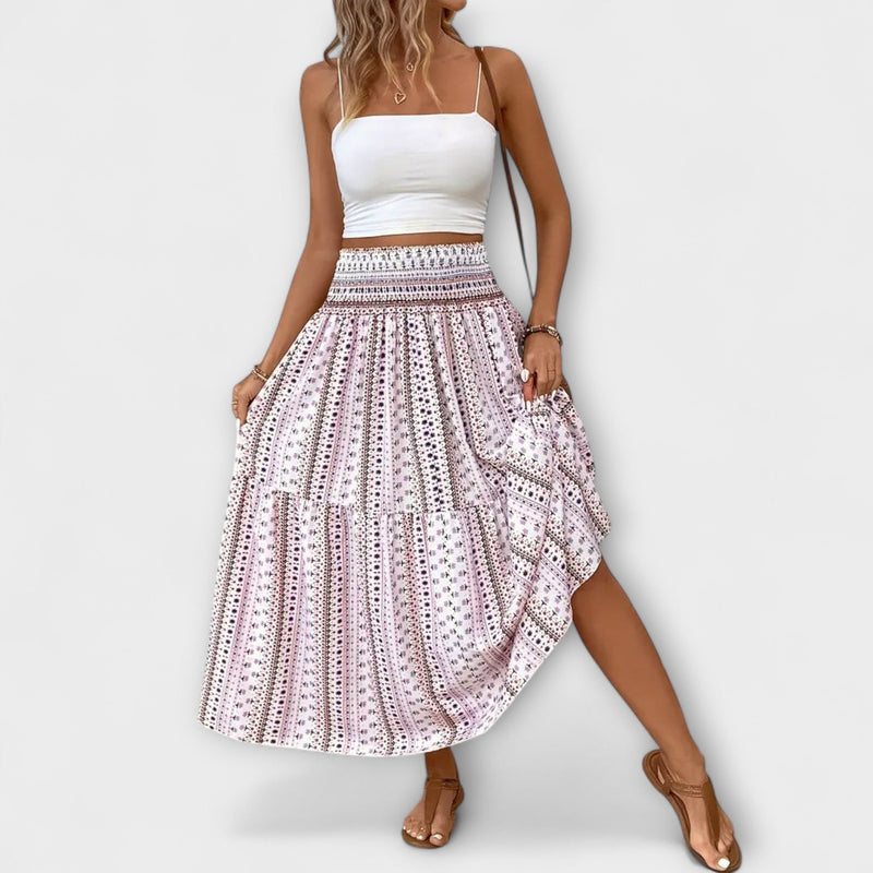 Flowing Skirt with Pattern