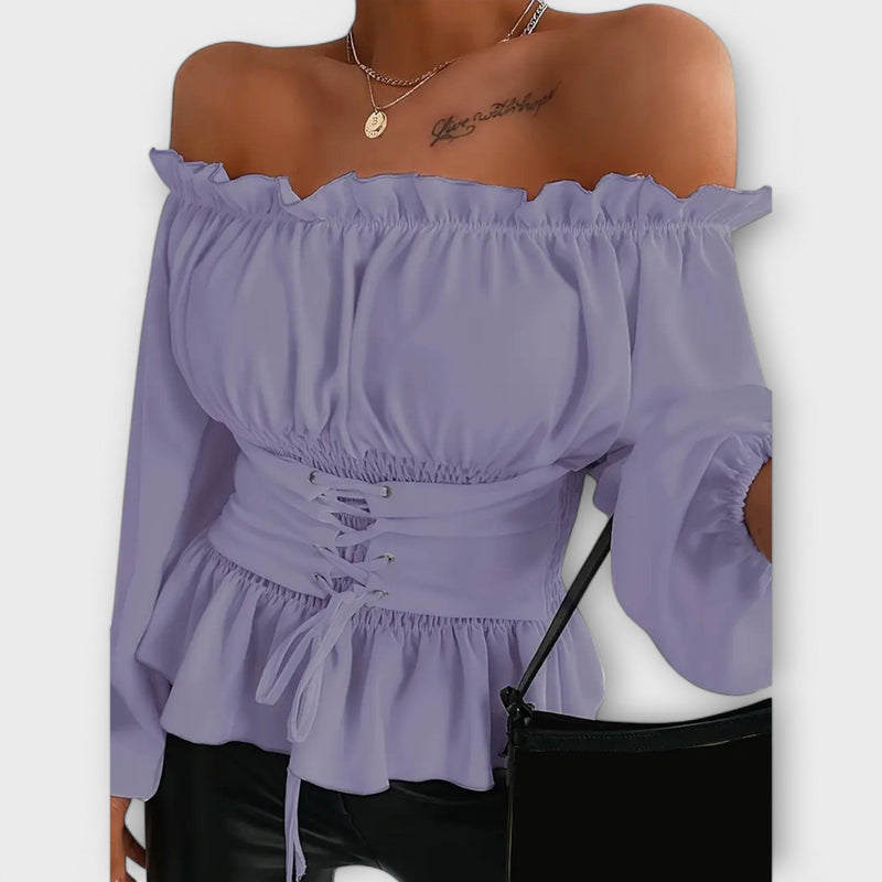 Amelia™ Blouse with Ruffle Details