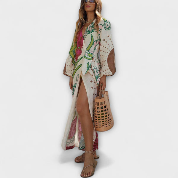 Tracey - Tie Waist Maxi Dress