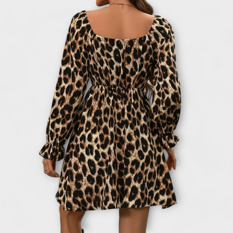 Sophia™ Leopard Print Elegant Dress