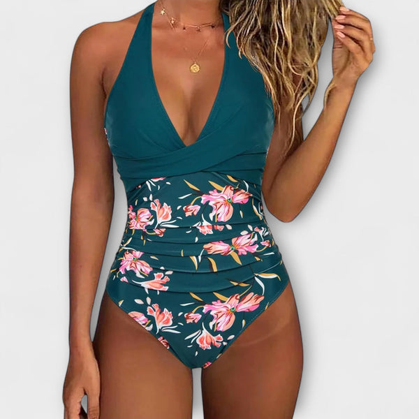 Florence - Elegant Women's Swimsuit with V-Neck