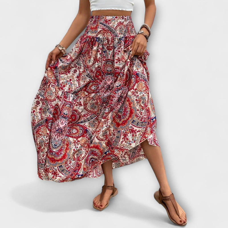 Flowing Skirt with Pattern