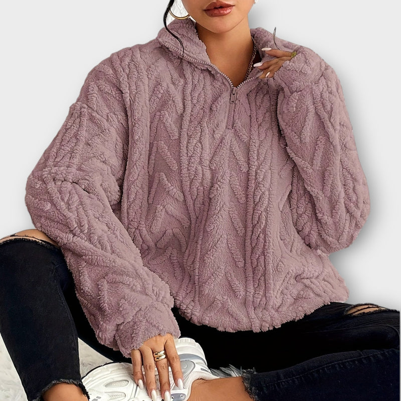 Fiona™ Braided Zip-Up Pullover