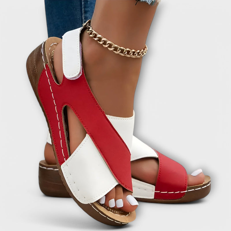 Mia™ Elegant Two-Tone Sandals