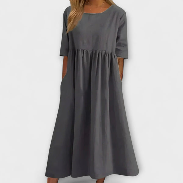 Amelia – Cotton Midi Dress