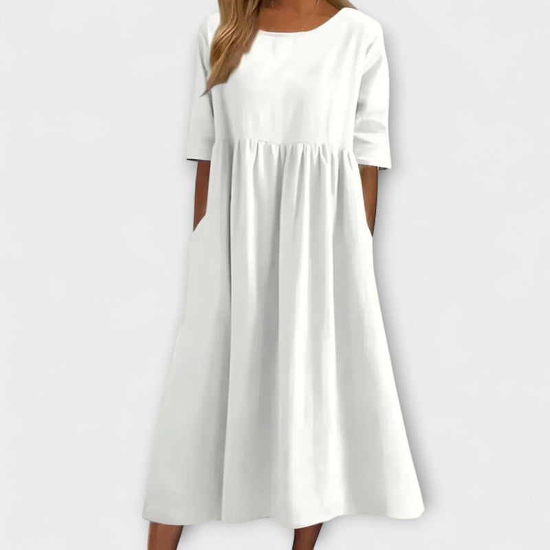 Amelia – Cotton Midi Dress