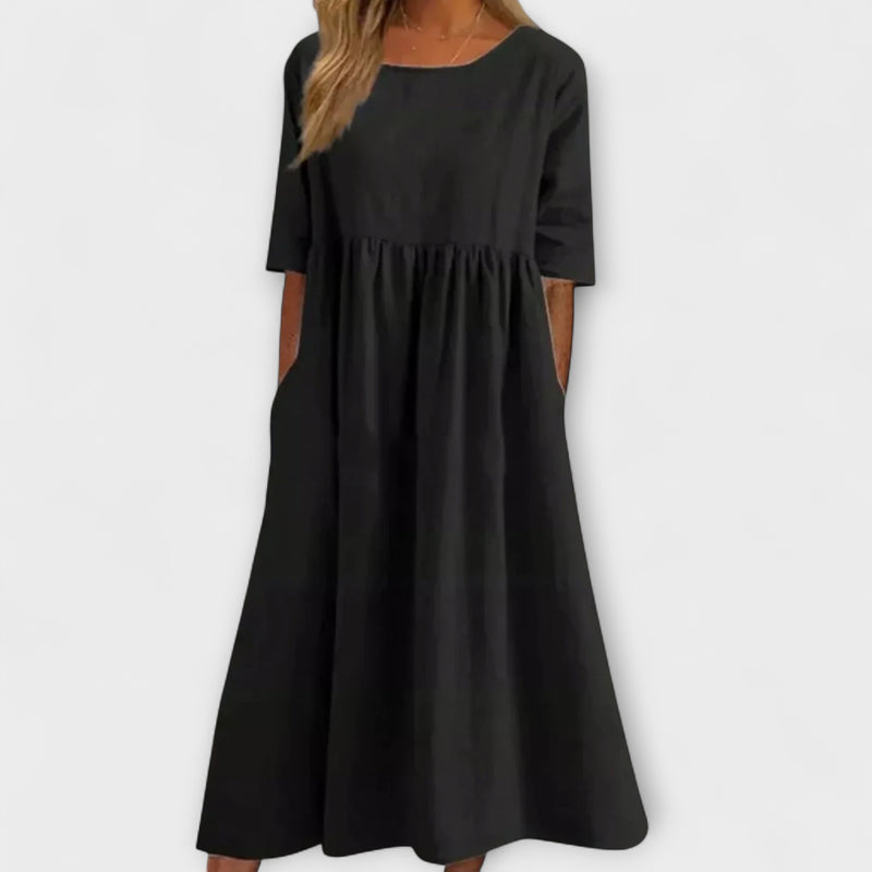 Amelia – Cotton Midi Dress