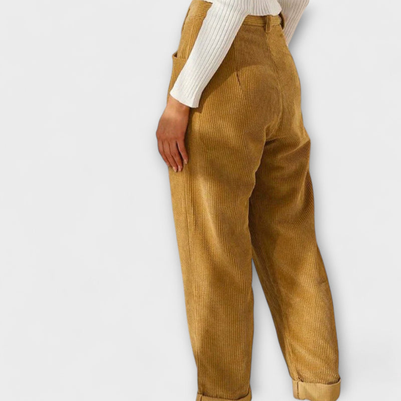 Malia™ Loose Corduroy Trousers