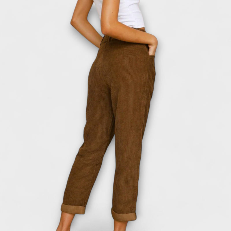 Malia™ Loose Corduroy Trousers