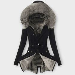 Celine™ Chic Winter Jacket with Fur