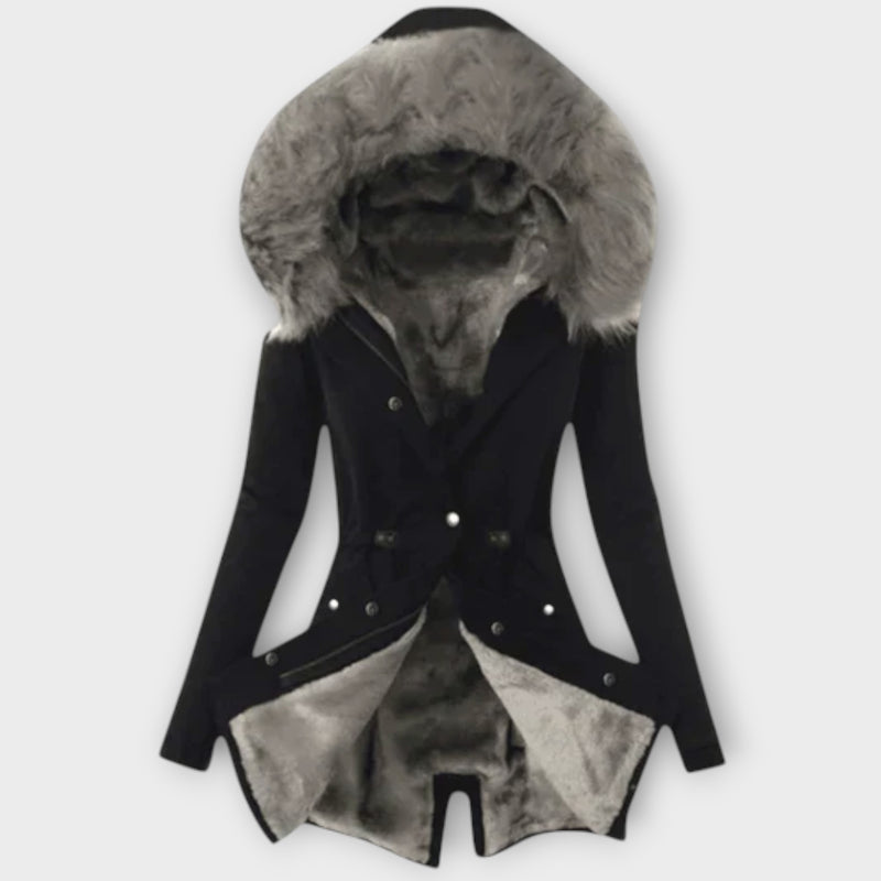 Celine™ Chic Winter Jacket with Fur