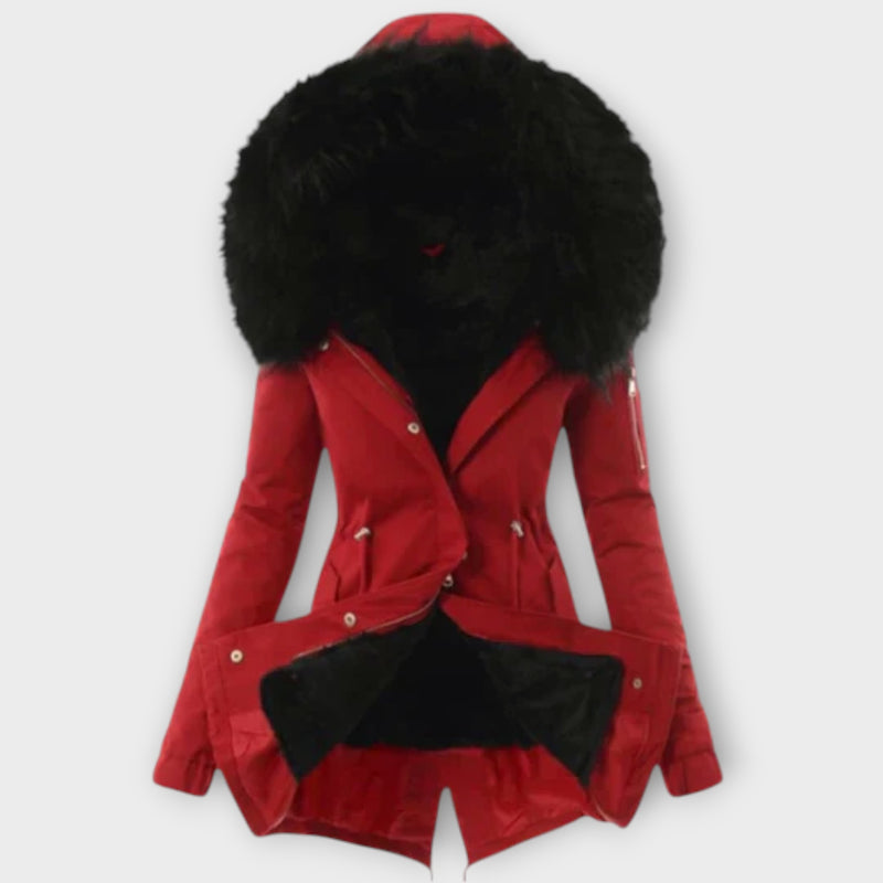 Celine™ Chic Winter Jacket with Fur