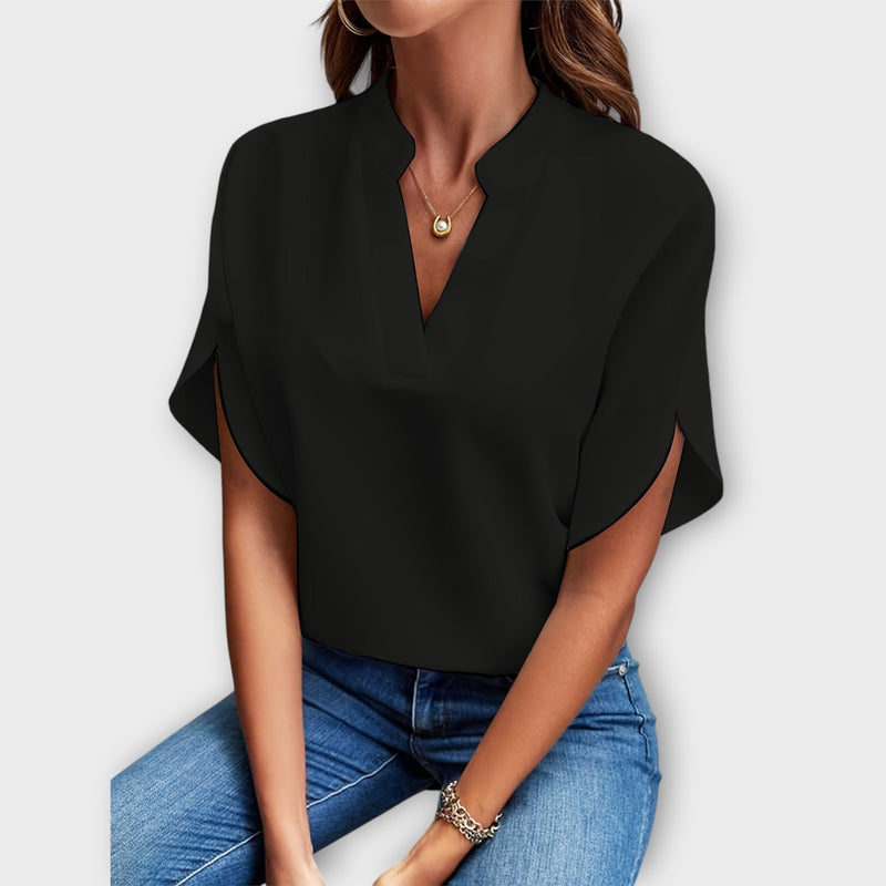 Lina™ Chic V-Neck Blouse