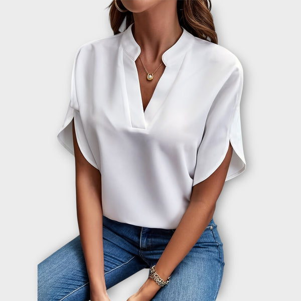 Lina™ Chic V-Neck Blouse
