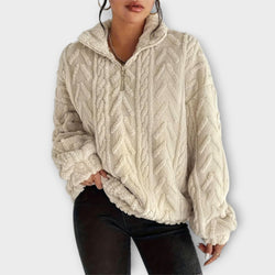 Fiona™ Braided Zip-Up Pullover