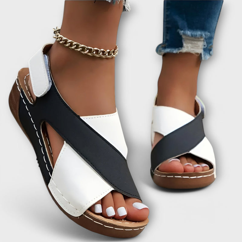 Mia™ Elegant Two-Tone Sandals