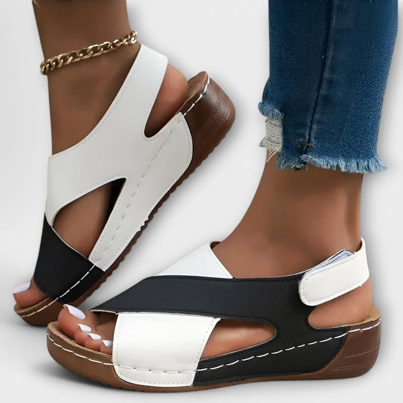 Mia™ Elegant Two-Tone Sandals