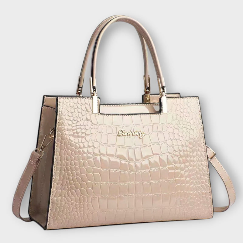 Lonova™ Glossy Croc Handbag