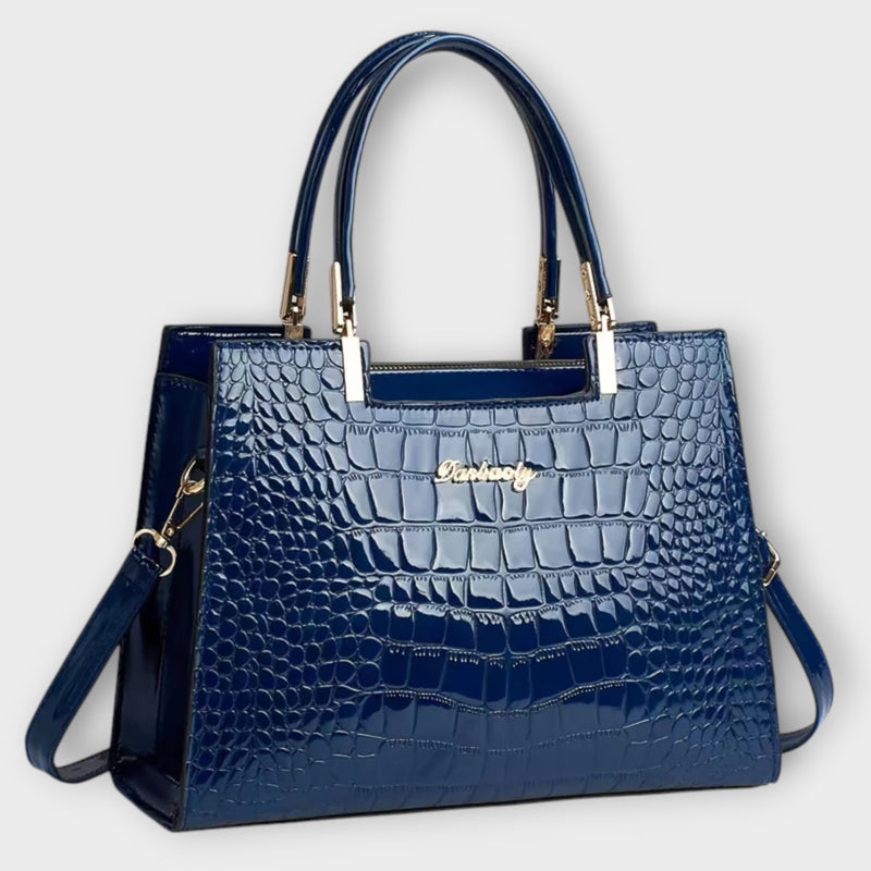 Lonova™ Glossy Croc Handbag