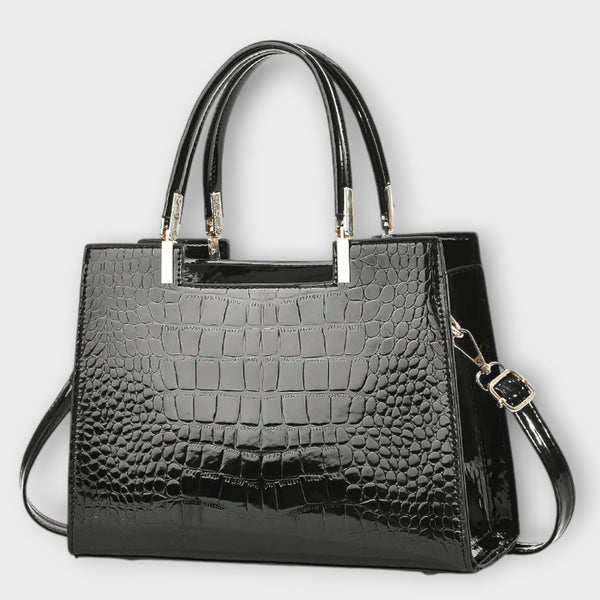 Lonova™ Glossy Croc Handbag