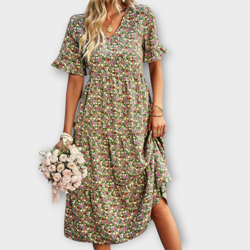 Ema™ Floral Midi Dress