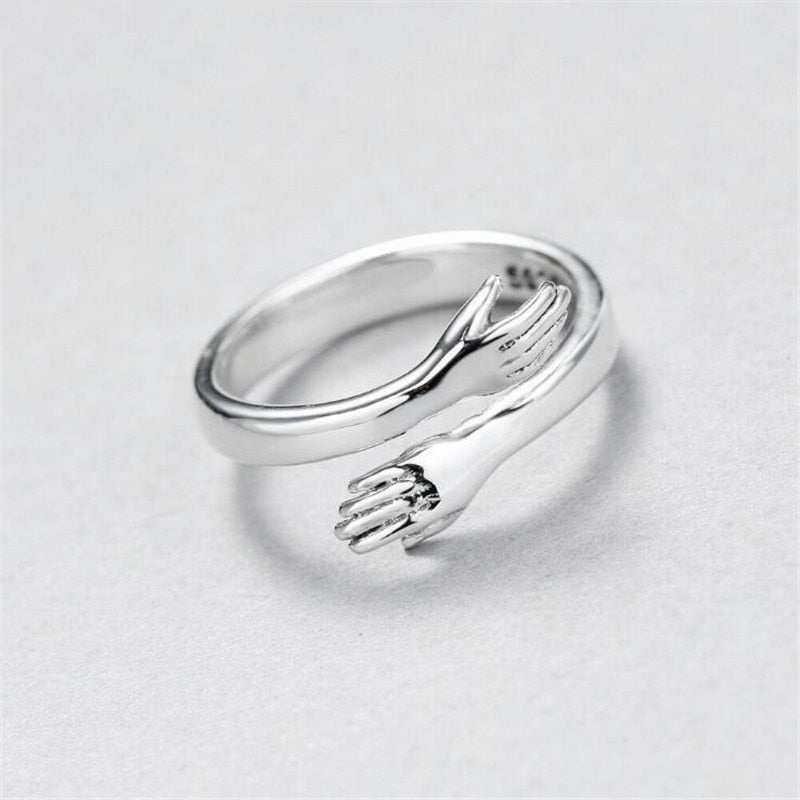 Silver Embrace Ring