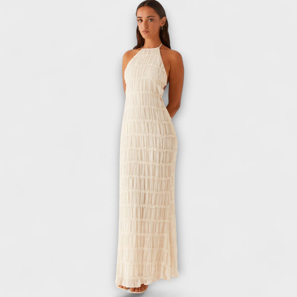 Adeline - Halterneck Long Dress
