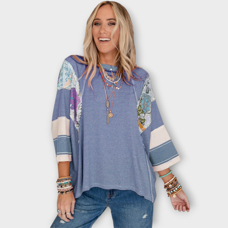 Nella™ Floral Patchwork Blouse