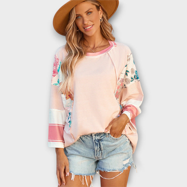 Nella™ Floral Patchwork Blouse