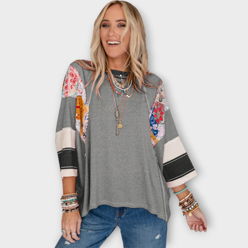 Nella™ Floral Patchwork Blouse