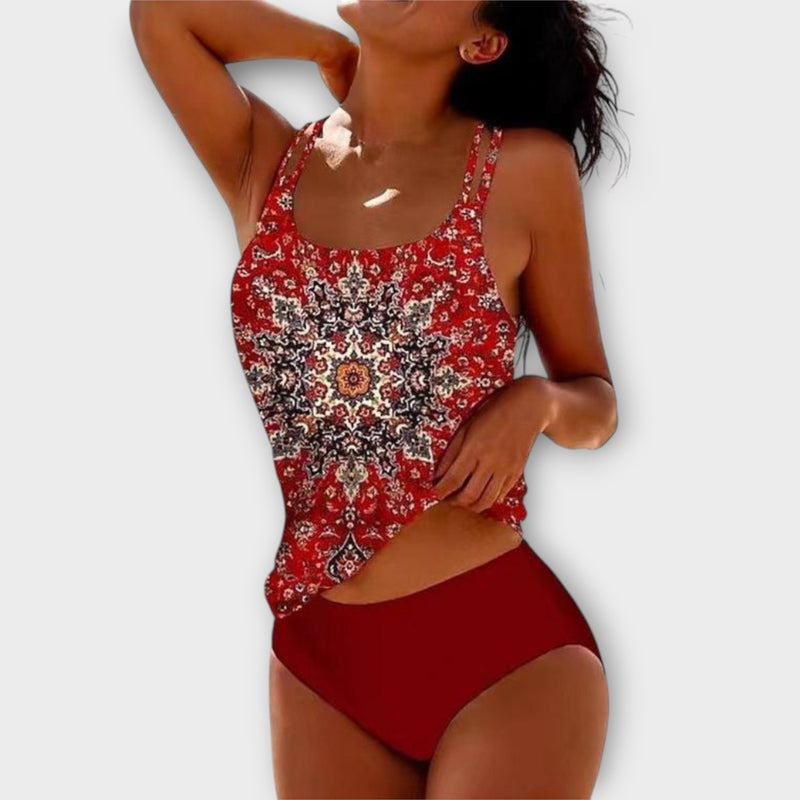 Elara™ Elegant Patterned Swimsuit