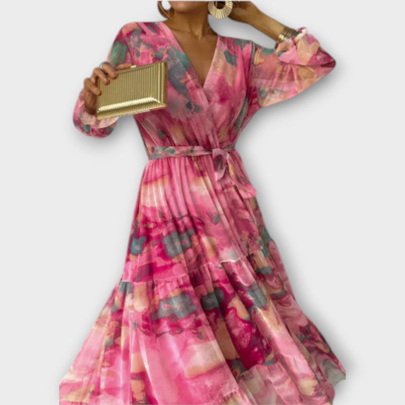 Alessia - Aquarelle Dream Maxi Dress