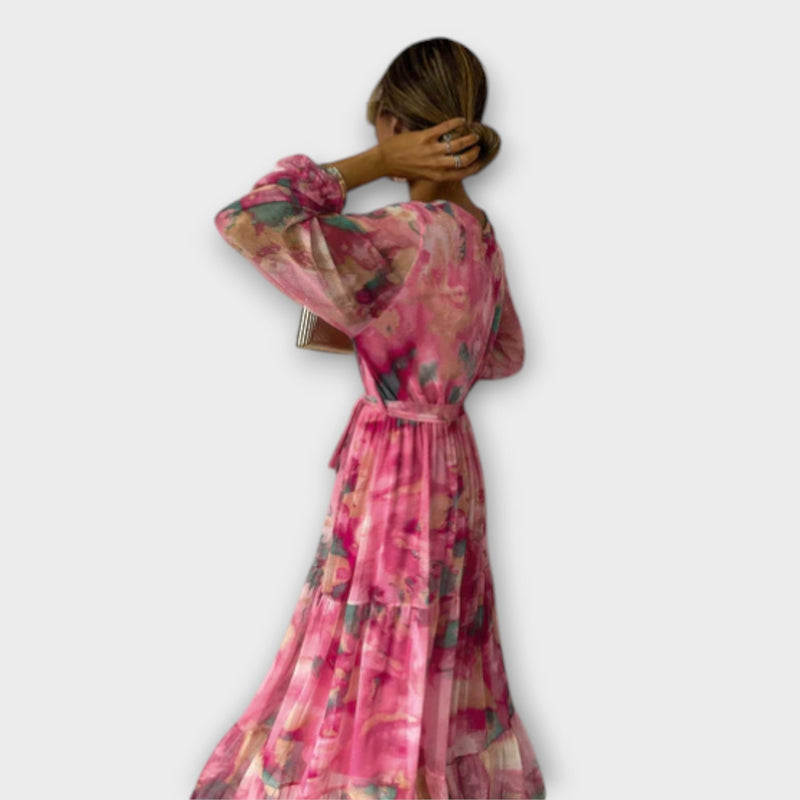 Alessia - Aquarelle Dream Maxi Dress