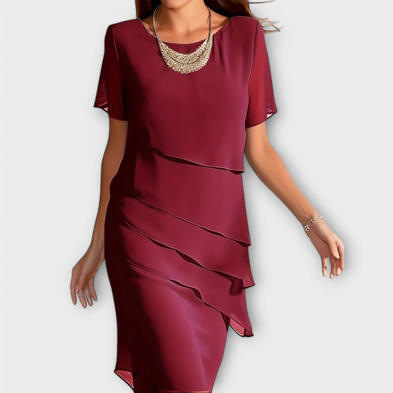 Sophia™ Layered Chiffon Dress