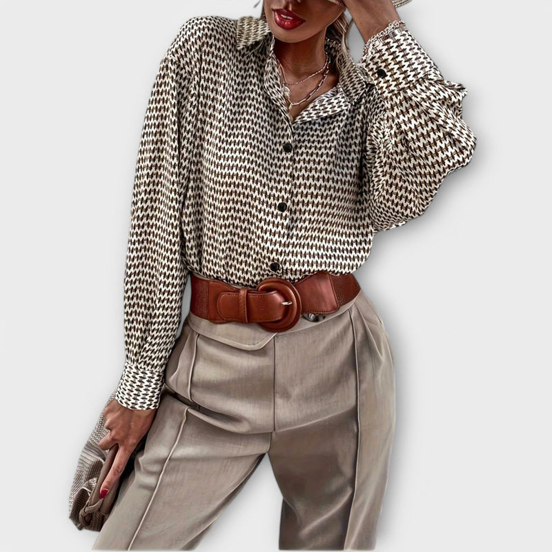 Ashley™ Vintage Long-Sleeve Blouse