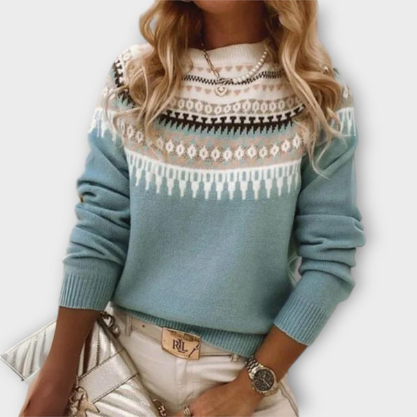 Ava™ Patterned Knit Sweater